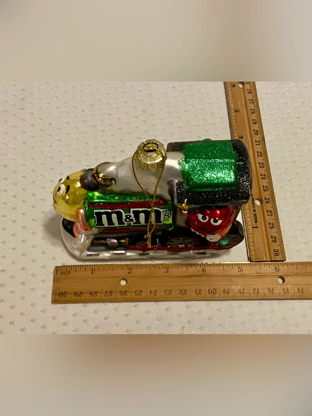 KURT ADLER Whimsical M&M Train Ornament. No Box.